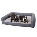 K&H Pet Products Air Sofa Pet Bed – Washable Gray Geo Flower – Medium