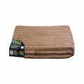 Curicyn DuraCloud Orthopedic Pet Bed  Water-Resistant Crate Pad, Mocha, Medium (30"x22"x3")