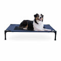 K&H Pet Products Elevated Dog Bed – Large Blue Portable Pet Cot