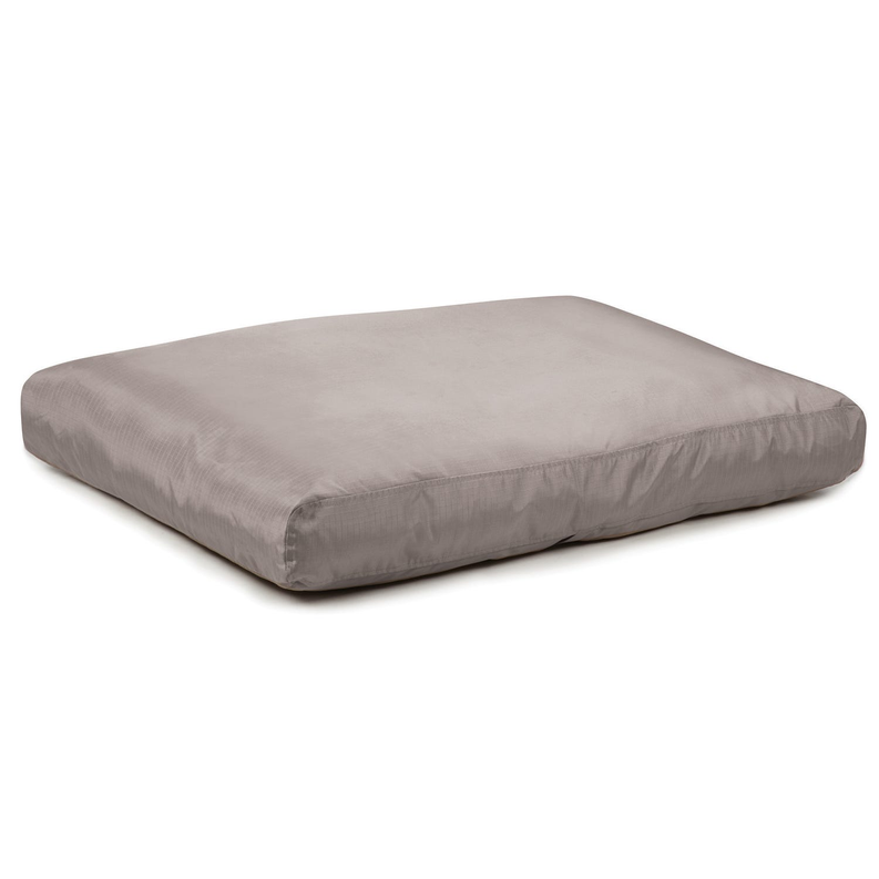 Slumber Pet MegaRuff Chew-Proof Dog Bed – Gray Ripstop Polyester, Medium