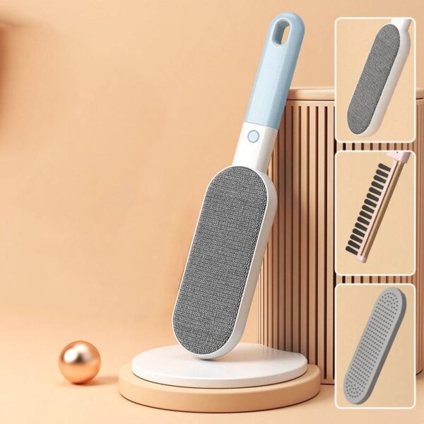 Double-Sided Pet Hair Remover Brush for Furniture, Carpet, Clothing & Car